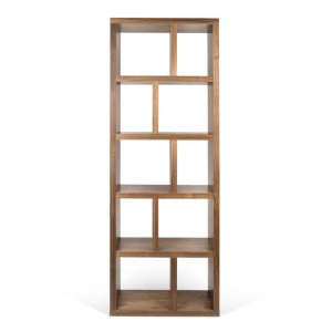 Knihovna v dekoru ořechu v přírodní barvě 70×198 cm Berlin – TemaHome