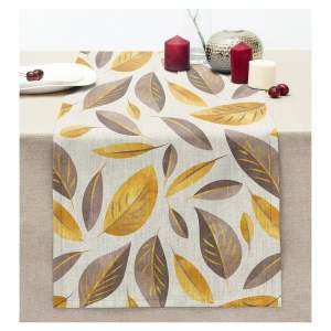 Běhoun na stůl 40×130 cm Yellow And Brown Leaves – Mila Home