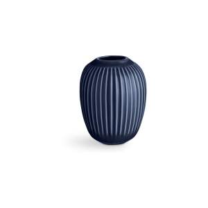 Tmavě modrá kameninová váza Kähler Design Hammershoi, ⌀ 8,5 cm