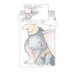 Jerry Fabrics Povlečení do postýlky 100×135 + 40×60 cm – Dumbo "Grey"