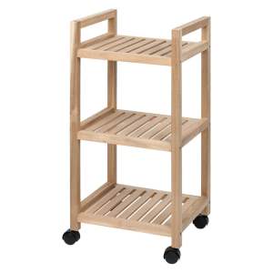 Koupelnový regál v přírodní barvě 35×72 cm Acina – Wenko