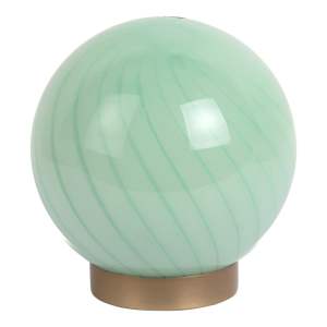 Světle zelená stolní lampa se skleněným stínidlem (výška 17 cm) Summer Globe – Leitmotiv