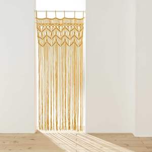Žlutý závěs do dveří 90×200 cm Macarena – douceur d’intérieur