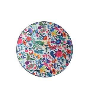 Koupelnová předložka Foutastic Wild Garden Circle, ø 100 cm