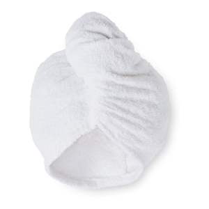 Bílé rychleschnoucí bavlněné ručníky na vlasy v sadě 2 ks 20×13 cm Quick Dry – Catherine Lansfield