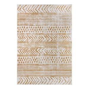Okrově žluto-bílý venkovní koberec 80×150 cm Biri – NORTHRUGS