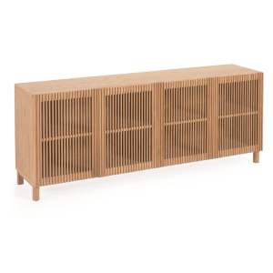 Nízká komoda v dekoru dubu v přírodní barvě 180×72 cm Beyla – Kave Home