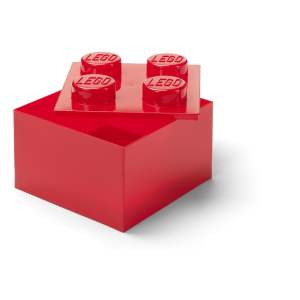 Červený plastový dětský úložný box 25x25x18 cm – LEGO®