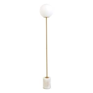 Stojací lampa v bílo-zlaté barvě (výška 156 cm) Medina – Light & Living