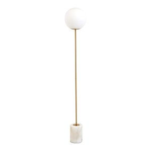 Stojací lampa v bílo-zlaté barvě (výška 156 cm) Medina – Light & Living
