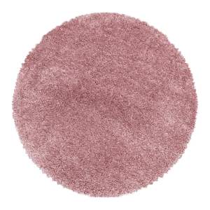 Růžový kulatý koberec ø 80 cm Fluffy – Ayyildiz Carpets