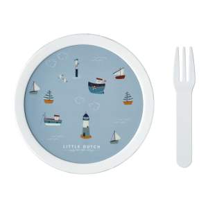 Dětský svačinový box s vidličkou Sailors bay – Mepal