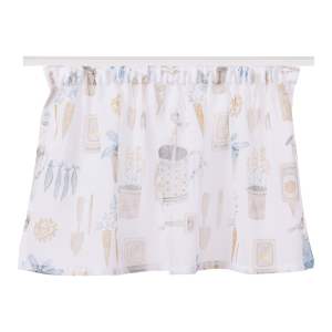 Krémová záclona 125×50 cm Frutta – Mendola Fabrics