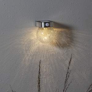 Venkovní nástěnné solární LED svítidlo Star Trading Glory, výška 14,5 cm