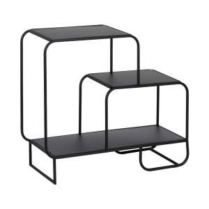 Černý kovový regál 72×68 cm Sleco – Ixia