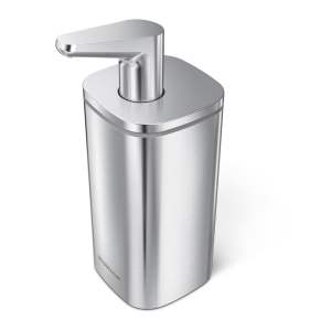 Dávkovač mýdla z nerezové oceli ve stříbrné barvě 295 ml – simplehuman