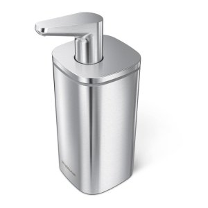 Dávkovač mýdla z nerezové oceli ve stříbrné barvě 295 ml – simplehuman