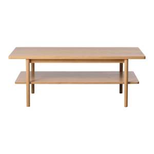 Konferenční stolek s deskou v dubovém dekoru v přírodní barvě 60×120 cm Ponza – Unique Furniture