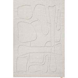 Světle šedý vlněný koberec 133×190 cm Morphic – Agnella