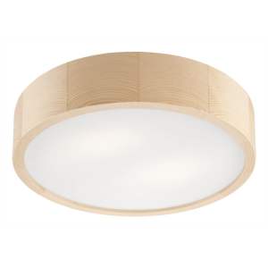 Světle hnědé stropní svítidlo se skleněným stínidlem ø 37 cm Eveline – LAMKUR