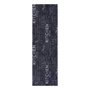 Černý koberec běhoun 50×150 cm Wild Kitchen Board – Hanse Home