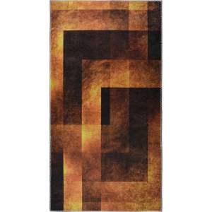 Oranžový pratelný koberec běhoun 80×200 cm – Vitaus