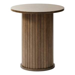 Kulatý odkládací stolek v dekoru dubu ø 50 cm Nola – Unique Furniture