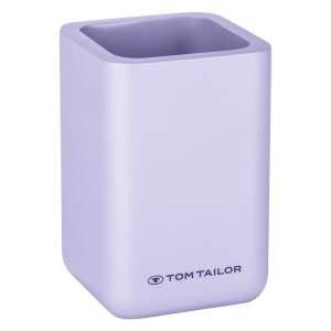 Fialový kelímek na zubní kartáčky z polyresinu Tom Tailor T-Rounded – Wenko