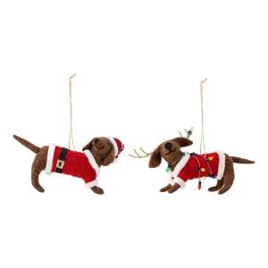 Vlněné vánoční ozdoby v sadě 2 ks 12 cm Monty – Bloomingville