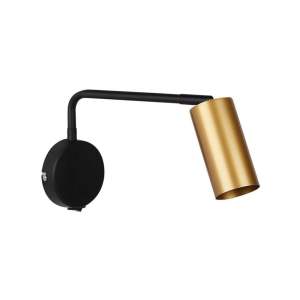 Kovové nástěnné svítidlo v černo-zlaté barvě Tina – Candellux Lighting