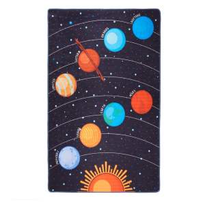 Tmavě modrý dětský koberec Galaxy, 140 x 190 cm