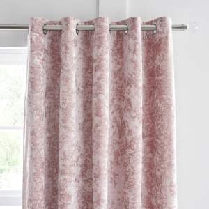 Růžové závěsy v sadě 2 ks 168×229 cm Crushed Velvet – Catherine Lansfield