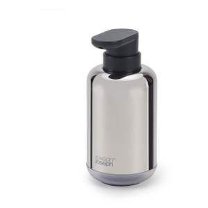 Dávkovač mýdla z nerezové oceli v leskle stříbrné barvě 300 ml EasyStore Luxe – Joseph Joseph