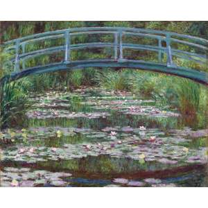 Reprodukce obrazu Claude Monet – The Japanese Footbridge, 50 x 40 cm