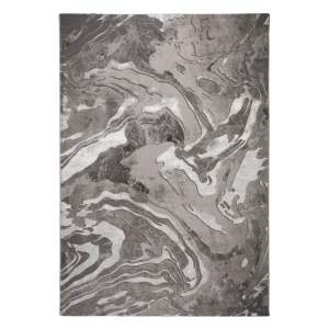 Koberec v šedo-stříbrné barvě 160×230 cm Marbled – Flair Rugs