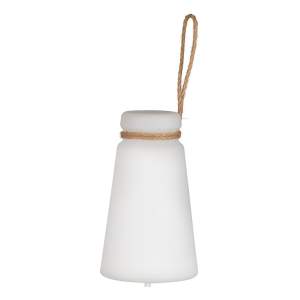 Bílo-hnědá LED stolní lampa (výška 20 cm) Bruno – Fischer & Honsel