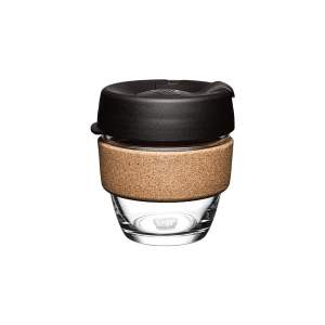 Černo-hnědý cestovní hrnek 227 ml Brew Cork Black S – KeepCup