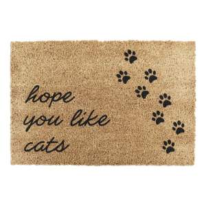 Rohožka z kokosového vlákna 40×60 cm Hope You Like Cats – Artsy Doormats
