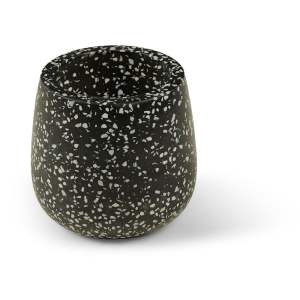 Tmavě šedý květináč Bonami Selection Terrazzo, ø 15 cm