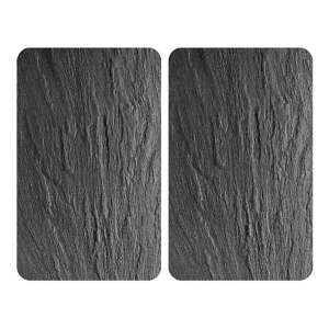 Sada 2 skleněných krytů na sporák Wenko Slates, 52 x 30 cm