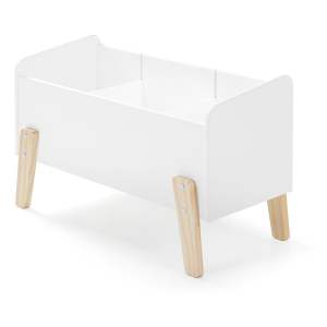 Bílá dětská knihovna z borovicového dřeva 84×48 cm KIDDY – Vipack