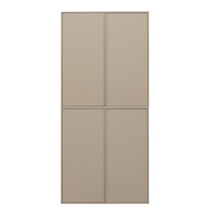 Krémová modulární skříň z borovicového dřeva 100×220 cm Daily – vtwonen