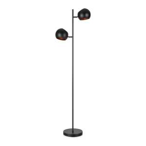 Černá stojací lampa Edgar – Markslöjd