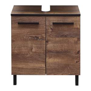 Hnědá skříňka pod umyvadlo v dekoru dubu 60×53 cm Set 374 – Pelipal