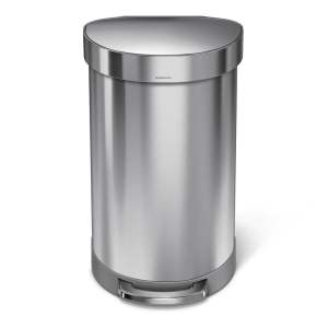 Pedálový odpadkový koš z nerezové oceli 45 l – simplehuman