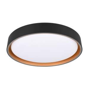Černé LED stropní svítidlo ø 40 cm Felis – Trio