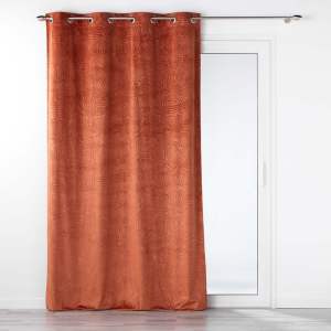 Sametový závěs v cihlové barvě 140×240 cm Analia – douceur d’intérieur