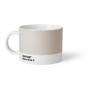 Bílý/šedý keramický hrnek 475 ml Warm Gray 2 – Pantone