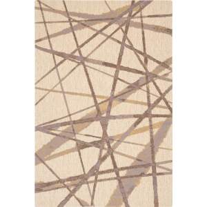 Béžový vlněný koberec 133×180 cm Sticks – Agnella