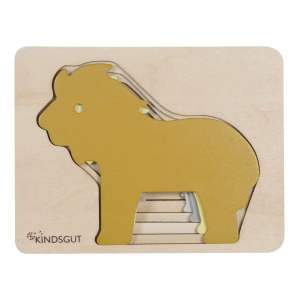 Dřevěné dětské puzzle Kindsgut Lion